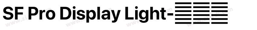 SF Pro Display Light字体转换